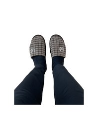 Resim Kahverengi Kışlık Erkek Ev Terliği-kahverengi 