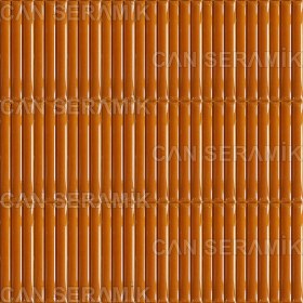 Resim Can Seramik - 7*21 Cm. Karamel Bambu Seramik Karo (5 Li 1 Paket) 
