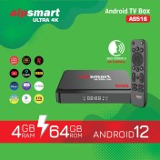 Resim Alpsmart AS516 Android Tv Box Ses Komutlu BT Air Kumanda 4 GB Ram 64 GB Hafıza Android 12 