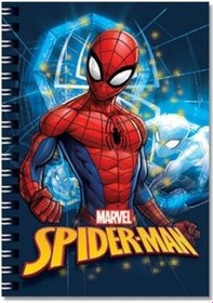 Resim Spiderman 80 Yaprak Çizgili A6 Not Defteri Spiralli Lisanslı - 3 Adet Diğer 