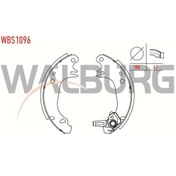 Resim Walburg-wbs1096 - Kampana Balata Perçinli R9 R11 