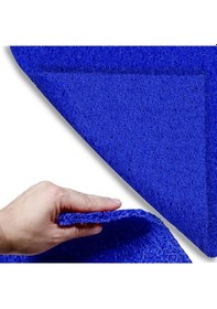 Resim Abk Plastik Abk Kıvırcık Mavi Paspas 100 Cm Kaymaz Yolluk Kaydırmaz Halı Abk0793 - 