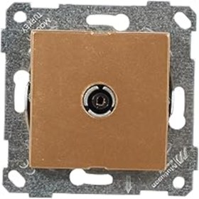 Resim Genel Markalar Mutlusan Rita Mekanizma Tuş Tv Prizi, Geçişli, 11Db Altın 