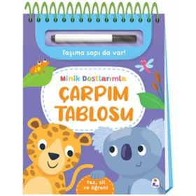 Resim Minik Dostlarımla Çarpım Tablosu - Yaz, Sil ve Öğren 