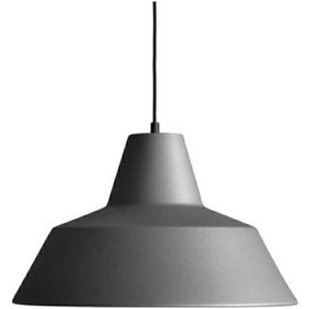 Resim Riolight Retro Gri Içi Beyaz Tekli Metal Sarkıt Çap: 24Cm 