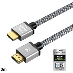 Resim Paugge Ultra Sertifikalı 8K 60Hz. 4K 120Hz Hdmi 2.1 Kablo 3M 