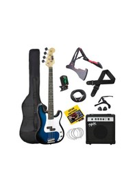 Resim Midex Cbg-460bl 46 İnç 4/4 Yetişkin Amfili Bas Gitar Seti Blue 