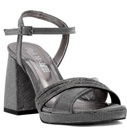 Resim Ayakkabı Fuarı Elit PM08 K98 Kadın Platform Ayakkabı Platin 