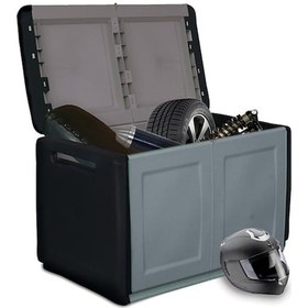 Resim Viagardenia Plastik Bahçe Sandığı 96X53X57Cm Gri/Siyah Cb2/N Diğer 