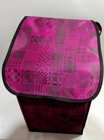 Resim Su Geçirmez Özel Kumaş Pazar Arabası Çantası h=53-30x25cm 