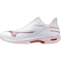 Resim Mizuno Wave Exceed Court Ac Kadın Tenis Ayakkabısı Beyaz / Kırmızı 