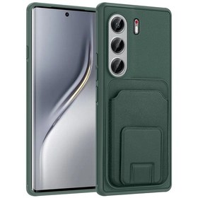 Resim Nihcase Tecno Camon 40 Pro 5g Kılıf Kartlıklı Standlı Square Folding Kılıf 