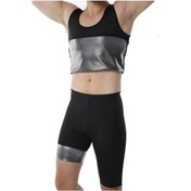 Resim En Enstyle Fashıon Boutıque Termal Sauna Şort Atlet Takım Siyah 