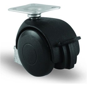 Resim Ec01Mkm50F Döner Tablalı Frenli Plastik Mobilya Tekerleği 