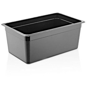 Resim GastroPlast GN 1/1-200 mm Gastronom Küvet, Polikarbon, Siyah 