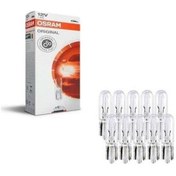 Resim Osram 2721 Küçük Dipsiz 12V 1.2W T5 Gösterge Ampul 10 Adet 