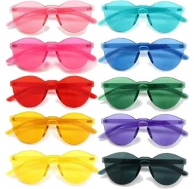 Resim MCM Group Oval Şekilli Çerçevesiz Parti Gözlüğü 6 Renk 6 Adet 