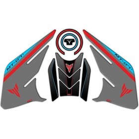 Resim Gp Kompozit Yamaha Mt-07 2021-2022 Uyumlu Tank Pad Seti Kırmızı-G (522061042) 