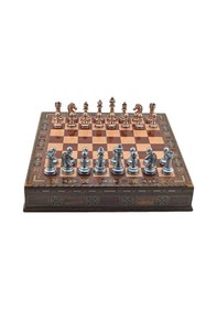 Resim Gifthome Metal Satranç Takımı-seti büyük klasik antik gül sandıkl 