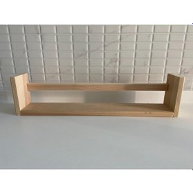 Resim Ahşap Tekli Ters Düz Çalışma Odası-banyo-mutfak Rafı-duvar Asma A 