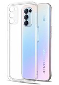 Resim Happycase Oppo Reno 5 Kılıf Lüx Şeffaf Silikon 