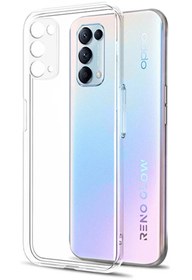 Resim Happycase Oppo Reno 5 Kılıf Lüx Şeffaf Silikon 