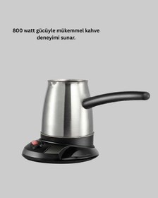 Resim 800w Paslanmaz Elektrikli Cezve Gizli Rezistans Ve Ergonomik Kulp Çok Renkli 