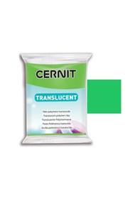 Resim Cernit Translucent Transparan Polimer Kil 56G 605 Lime Green 