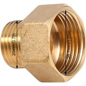 Resim Jeemson Messing Su Bağlantı Elemanı - Dahili 3/4" X Dışarıdaki 1/2" - Donma Ve Darbeye Dayanıklı - Su Kalitesini Kirletmez - Sızıntı Engelliyor 