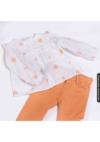 Resim Kız Bluz 1-5 Yaş 828 Kblz09038 Somon Çok Renkli 