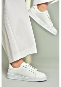 Resim Fox Shoes U555025203 Beyaz Hakiki Deri Kadın Spor Ayakkabı Sneakers Beyaz-hakiki Deri Çok Renkli 