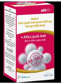 Resim Nbt Life Narrla Alfa Lipoik Asit 30 Kapsül Alpha Lipoic Acid 