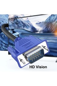 Resim Vga Kablosu Ekran Lcd Monitör Bağlantı Kablosu 10 Metre 001 