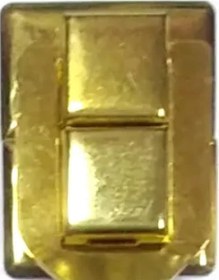 Resim Yaylı Klips, Kutu Ön Kilidi - Büyük, Sarı, 1 Adet 