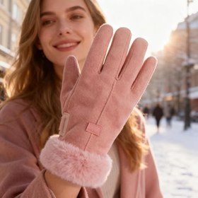 Resim Isıtmalı Kayak Eldivenleri,Kaymaz Dokunmatik Parmaksız Eldiven - Su Geçirmez USB Şarjlı Elektrikli Kadın Kayak Eldivenleri - Açık Hava Kampçılığı Yürüyüşü Motosiklet Bisiklet Sürüşü İçin 