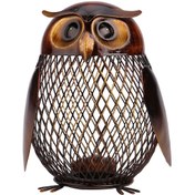 Resim Jeehugo El Yapımı Fersah Desenli Demir Baykuş Para Kutusu - Modern Ev Dekorasyonu Ve Para Saklama Gereci 