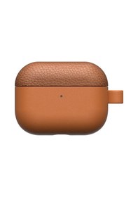 Resim Apple Uyumlu AirPods Pro 3 Amazingthing Glamour Classique Serisi Deri Tasarımlı Kapak Kahverengi Kahverengi 