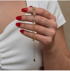 Resim Gümüş Renkli Halka Dorika Kadın Bileklik 