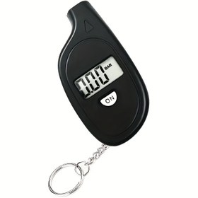 Resim Mini dijital LCD ekranlı lastik manometresi, araba ve motosiklet lastikleri için mini anahtarlık basınç ölçer 