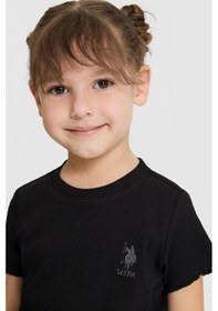 Resim U.s. Polo Assn. Kız Çocuk Siyah Tişört Basic 50325610-vr046 