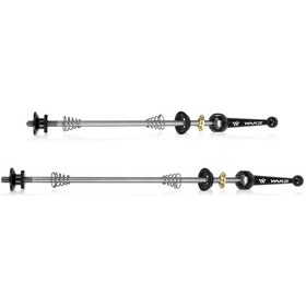 Resim Kosona Hq-02 Model Siyah Titanlı Alüminyum Bisiklet Hızlı Çıkartma Kolu Ön:18.7cm, Arka:22.5cm, Ağırlık:59g 