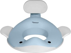 Resim Balina Tasarımlı Çocuk Klozet Adaptörü Kaymaz, Ergonomik, Zararsız Malzeme - Açık Mavi 