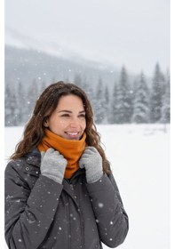 Resim Kadın Polar Boyunluk Bere Turuncu Polar Boyunluk Turuncu 