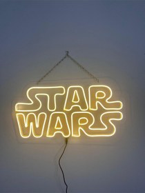 Resim Star Wars Neon Tabela Neon Led Işıklı Tablo 70 X 40 Cm Renkli 