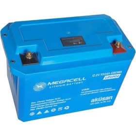 Resim Megacell 12 V 100 A Amber Abs Kasa Lifepo4 Akü 