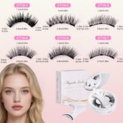 Resim 4 adet Manyetik Kirpik Seti Uygulayıcı ile, Doğal Görünümlü Manyetik Sahte Kirpikler - Profesyonel Makyaj Aksesuarları Kiti (6 Stil Mevcut), Manyetik Kirpik, Manyetik Lashe, Lashe Manyetik, Manyetik Kirpik Kadınlar için Doğal Etki, Manyetik Kirpikler, Kirpik Kalınlaştırıcı, Tam Kirpik Kiti, Sahte Kirpikler, Küme Kirpikler, Makyaj 