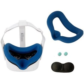 Resim Oculus Quest 2 Vr İçin Çizilmez Toz Geçirmez Koruyucu Kılıf Lens Kapağı Cap Sleeve - Lacivert 