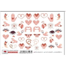 Resim Tnl Professionel Takma Tırnak Stiker Md-16 