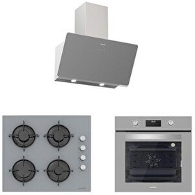 Resim Gri Cam Ankastre Set (3457 Soho 60 - CS5349S01 - BO6502S02) 