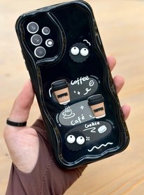 Resim Samsung Galaxy A32 Kahve Kurabiye Desenli 3 Boyutlu Şirin Parlak Tasarım Cookie Kılıf 
